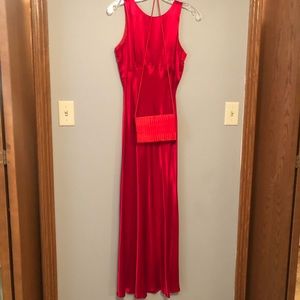 Red Prom/Homecoming Dress with clutch